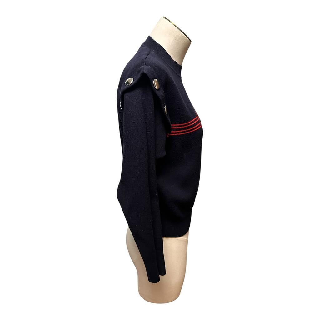 Pull Sandro - Xs - Bleu marine - État : Excellent