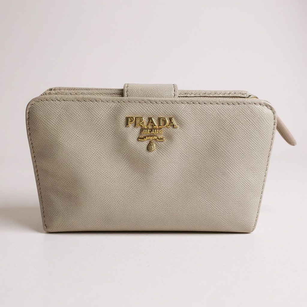 Portefeuille femme Prada - Taille unique - Cream - État : Excellent