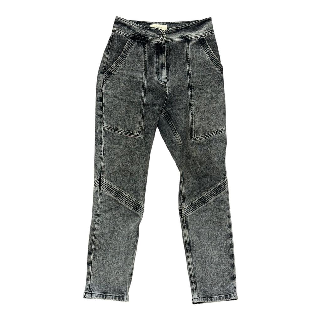 Jeans Taille Haute Ba&sh - S - Gris - État : Excellent