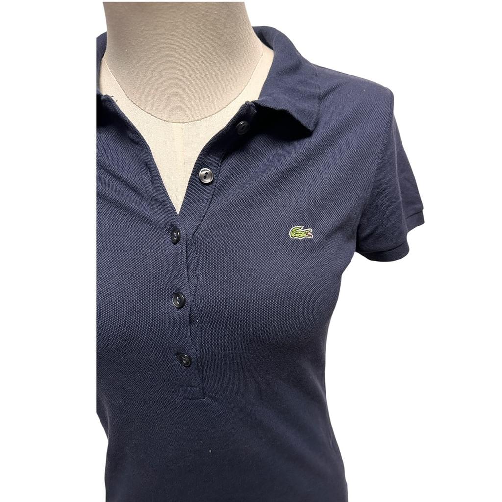 Polo Lacoste - 38 - Bleu marine - État : Excellent