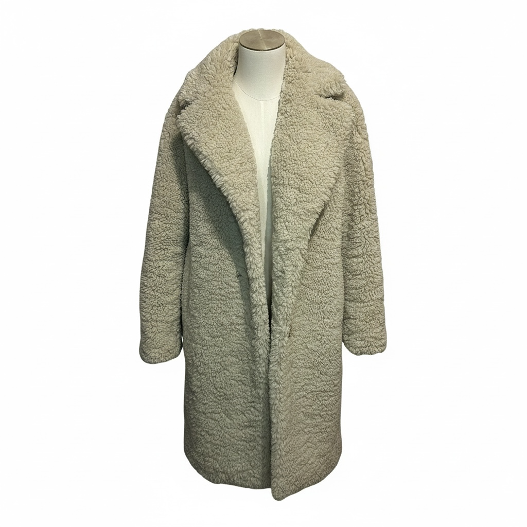 Manteau En Fausse Fourrure Gerard Darel - 40 - Crème - État