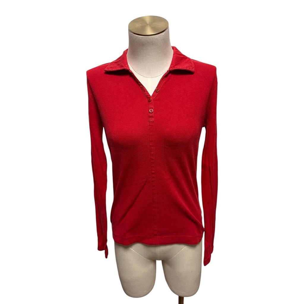 Polo manches longues Levi's - M - Rouge - État : Excellent