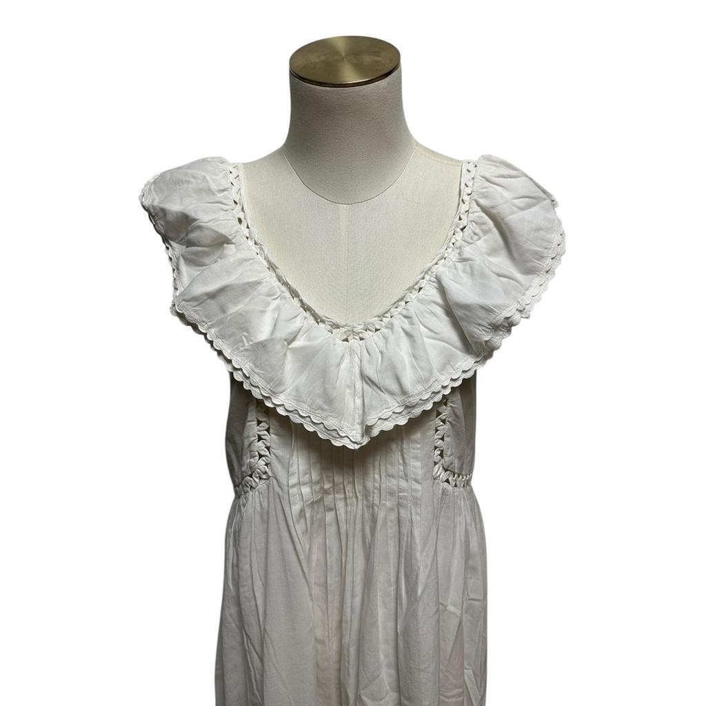 Robe D'été Sézane - 36 - Blanc - État : Très Bon