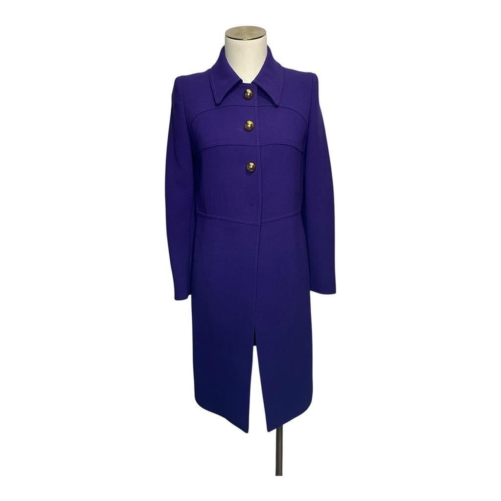 Pardessu Et Manteau Long Prada - 36 - Violet - État : Très B