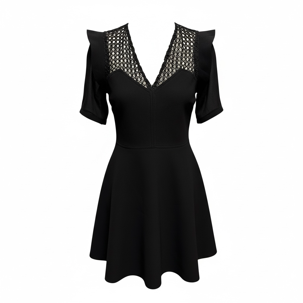 Robe courte Sandro - 3 - Noir - État : Excellent