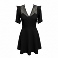 Robe courte Sandro - 3 - Noir - État : Excellent