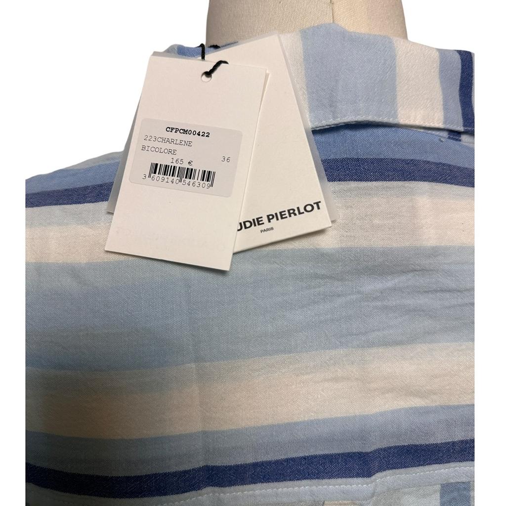 Chemise Claudie Pierlot - 36 - Bleu - État : Neuf avec étiquette