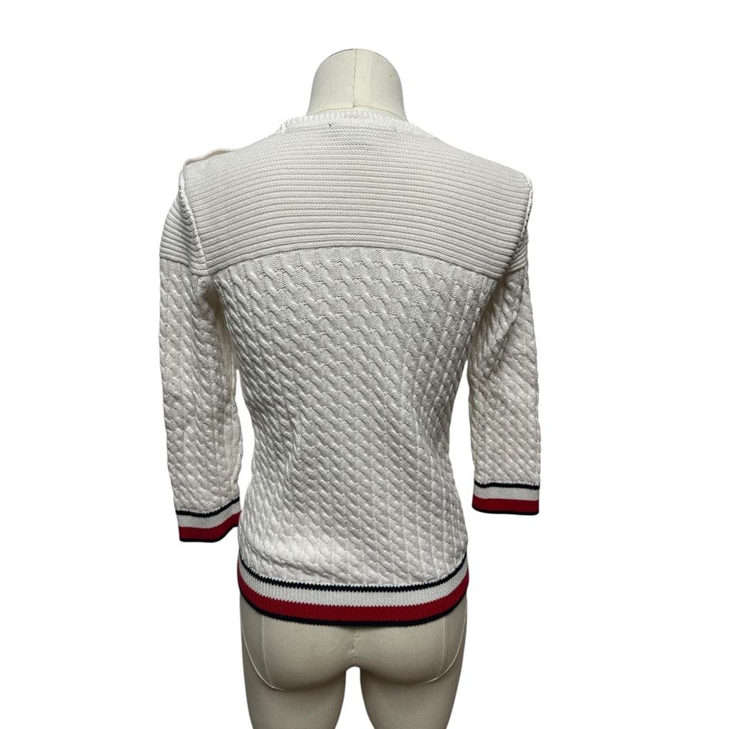 Pull femme Tommy Hilfiger - S - Blanc - État : Excellent