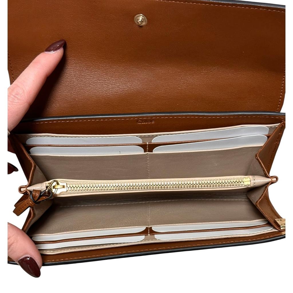 Portefeuille Chloé - Taille unique - Marron - État : Neuf avec étiquette