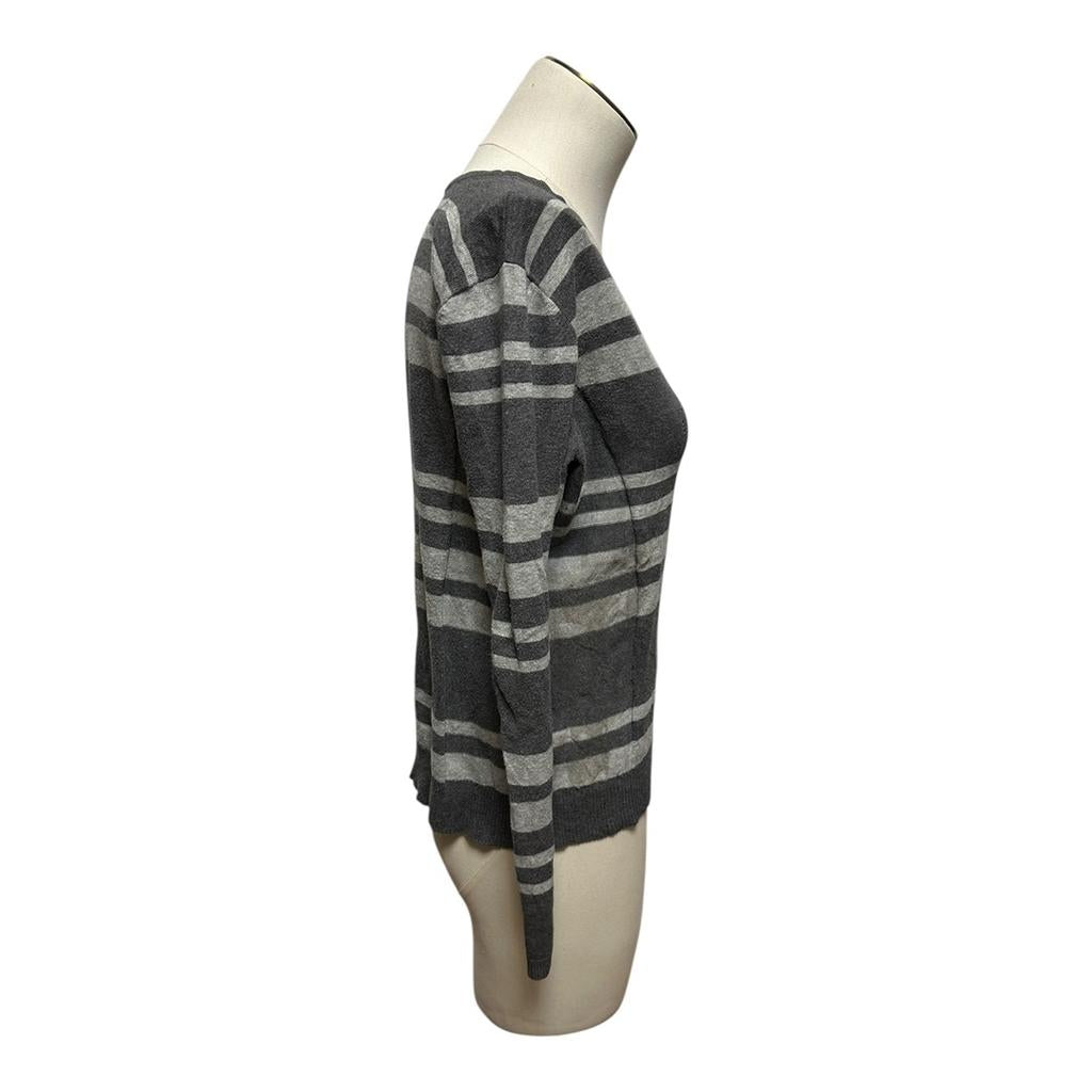 Pull Calvin Klein - M - Gris rayé - État : Excellent