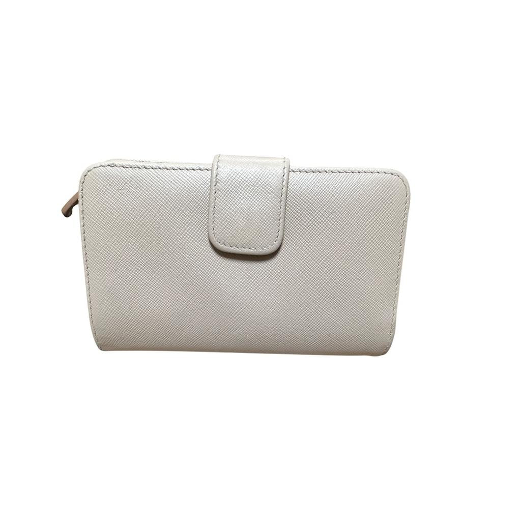 Portefeuille femme Prada - Taille unique - Cream - État : Excellent