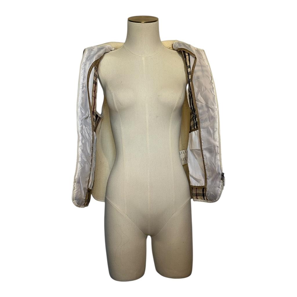 Veste Matelassée Burberry - S - Blanc Crème - État : Trèsbon