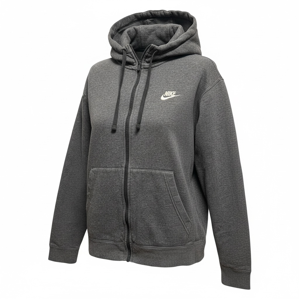 Sweat à capuche zippé Nike - M - Gris - État : Excellent