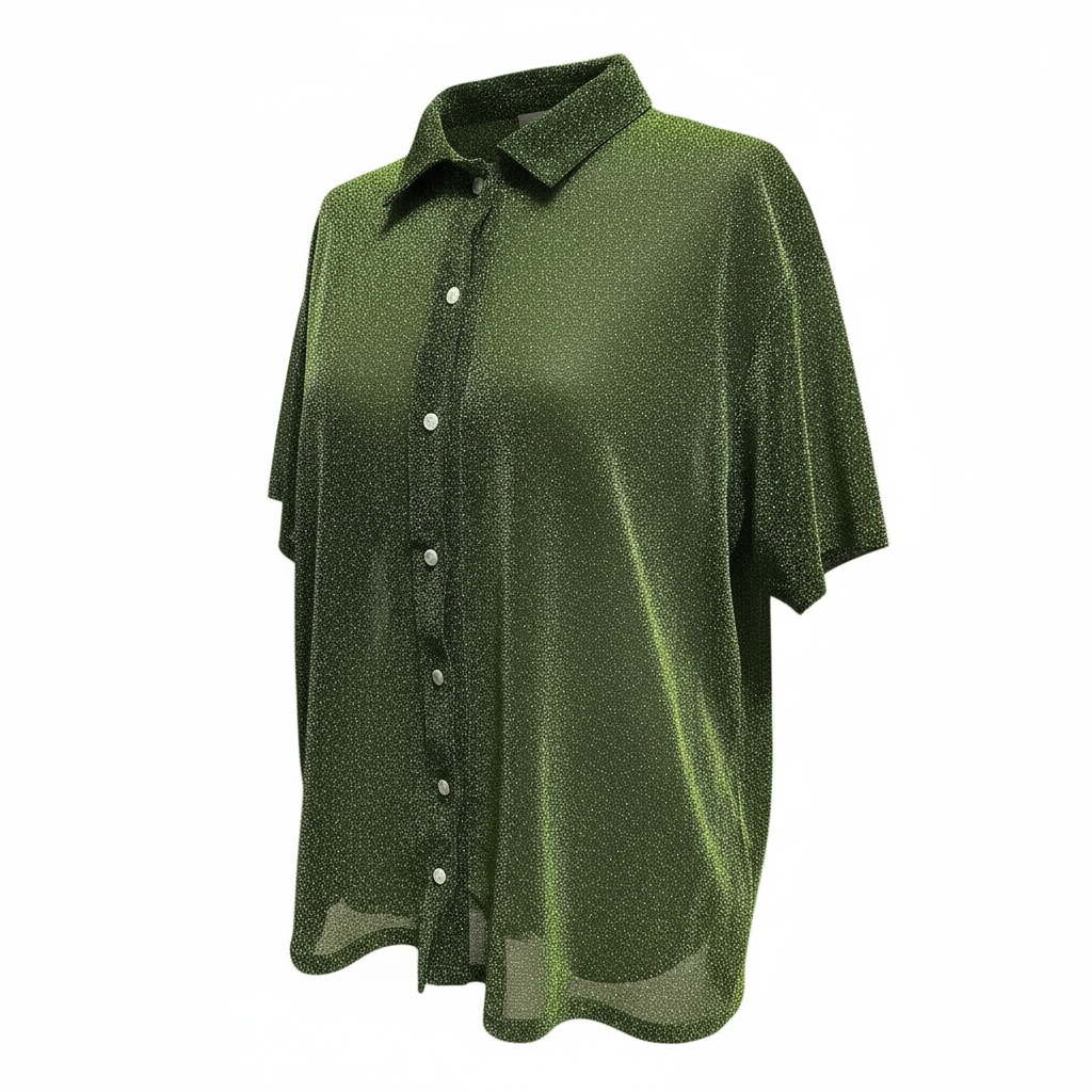 Blouses Manches Courte Epochi - M - Vert - État : Très Bon