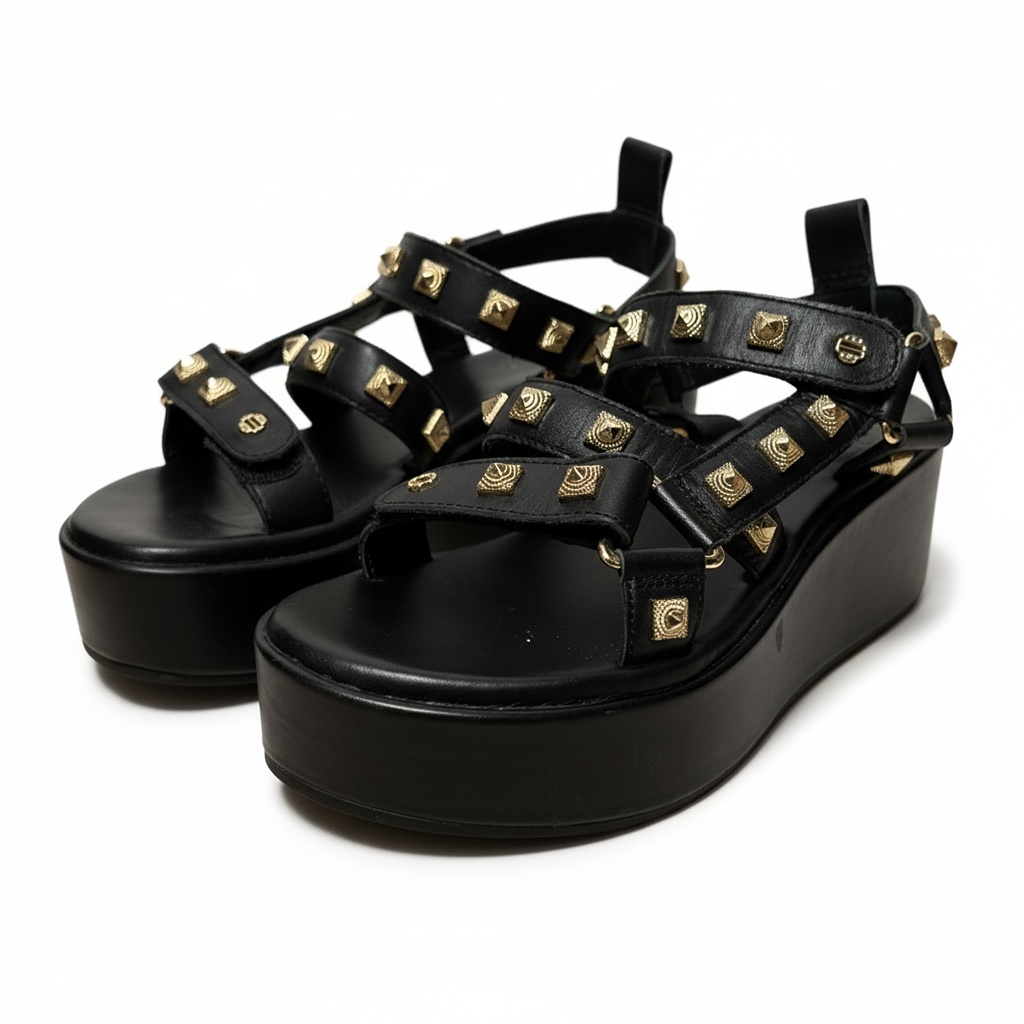 Sandales Maje - 36 - Noir - État : Excellent