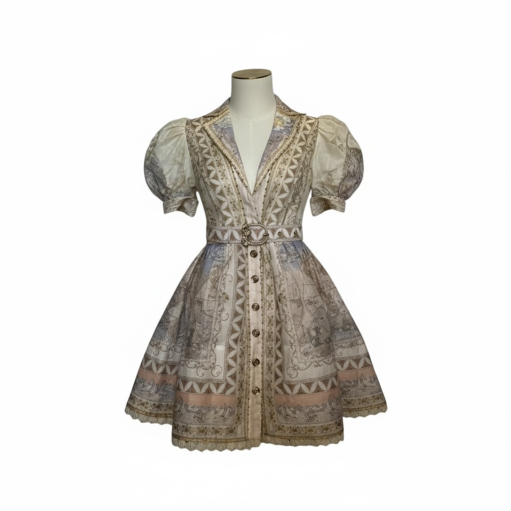 Robe Casual Zimmermann - 38 - Crème Multicolore - État : Excellent