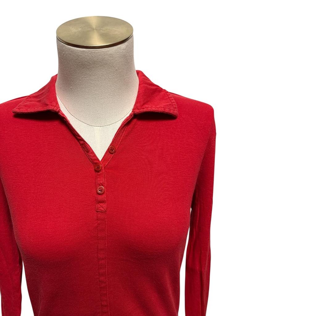 Polo manches longues Levi's - M - Rouge - État : Excellent