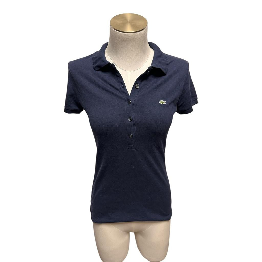 Polo Lacoste - 38 - Bleu marine - État : Excellent