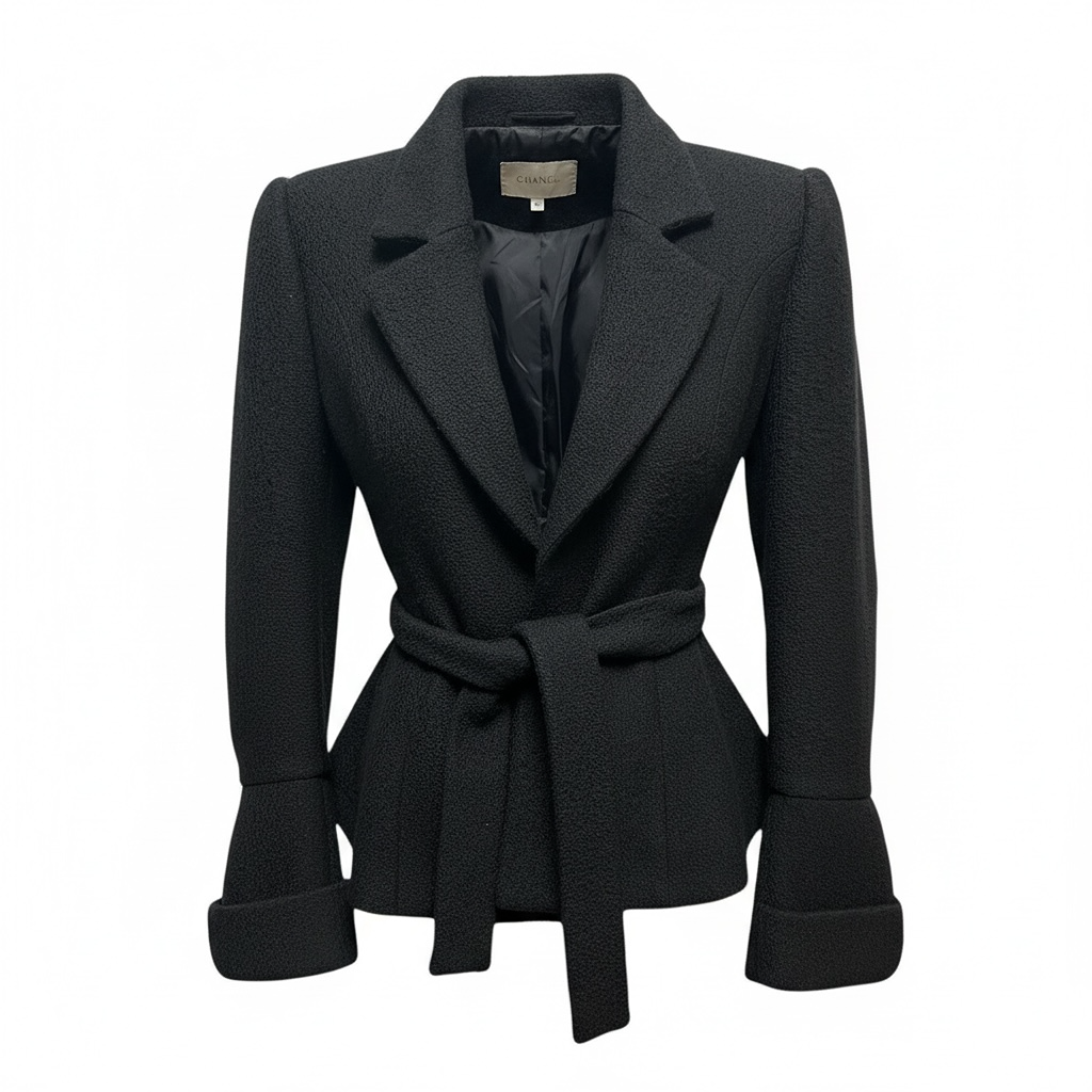 Veste Chemise Rochas - 36 - Noir - État : Très Bon