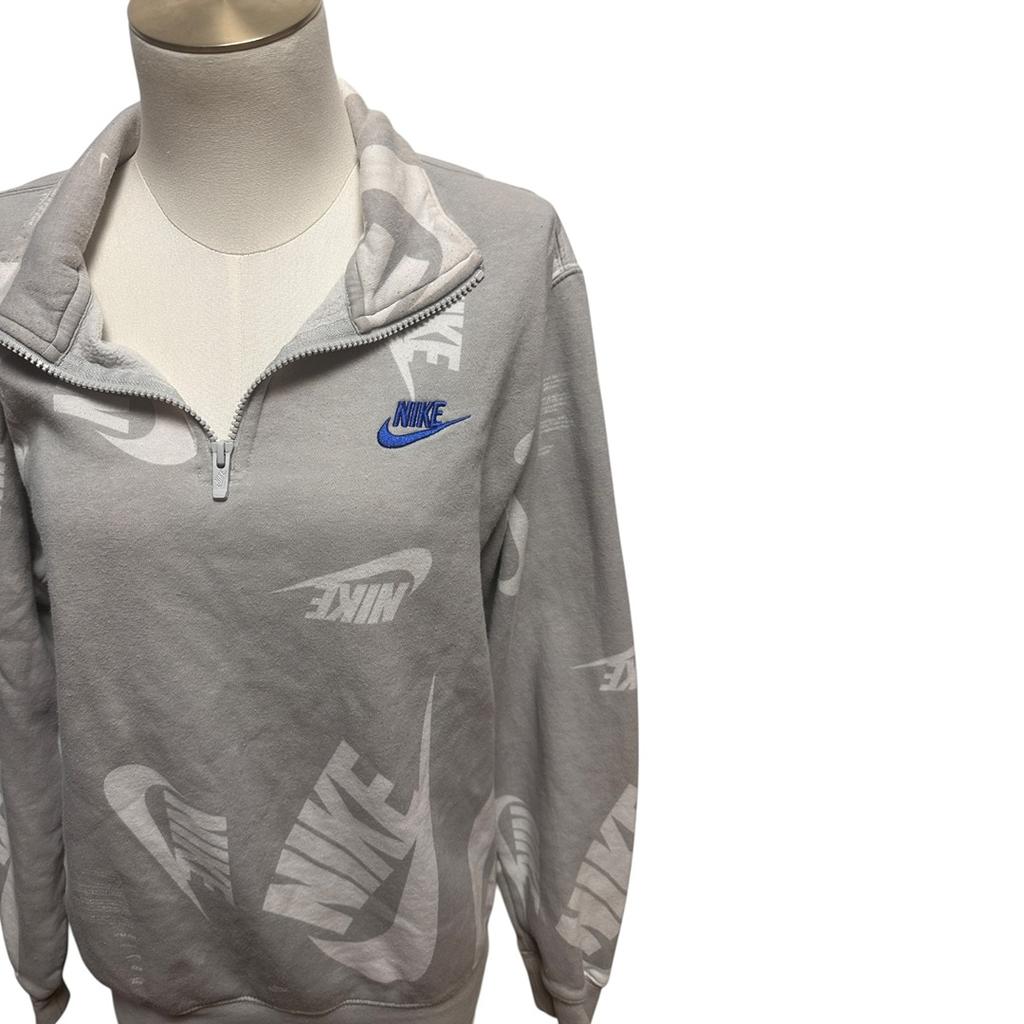 Sweat demi-zip Nike - S - Gris - État : Excellent