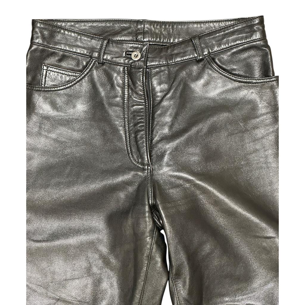 Pantalon cuir femme - T40 - noir - État : Excellent