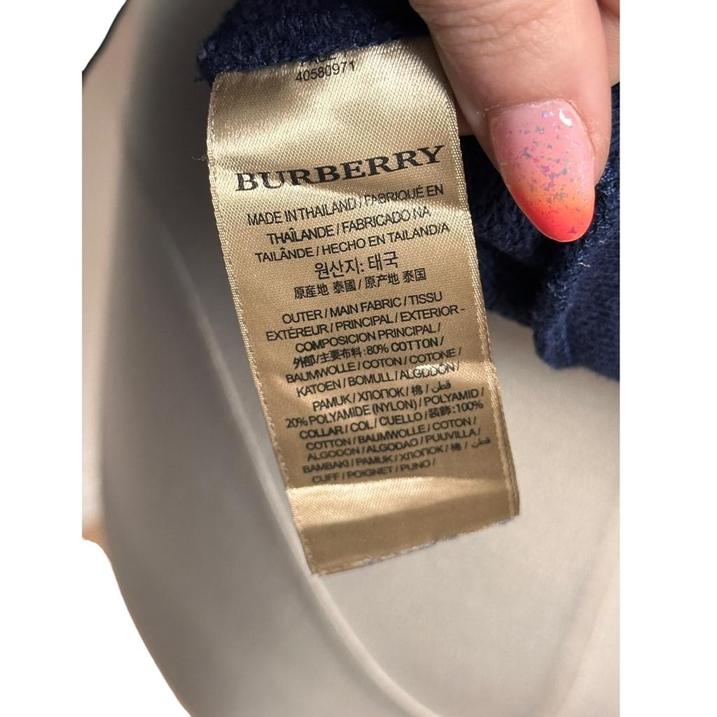 Sweat à capuche Burberry - S - Bleu marine - État : Excellent