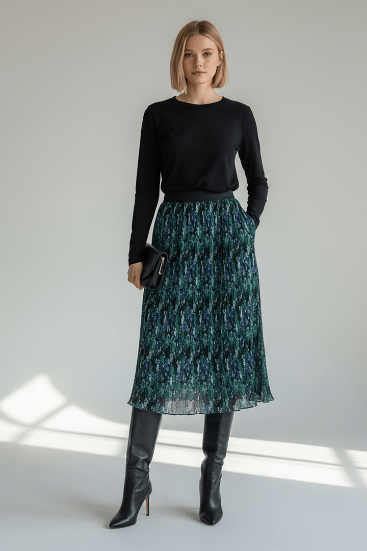 Jupe longue Le Temps des Cerises – S – Vert foncé – État : Excellent - BiWear