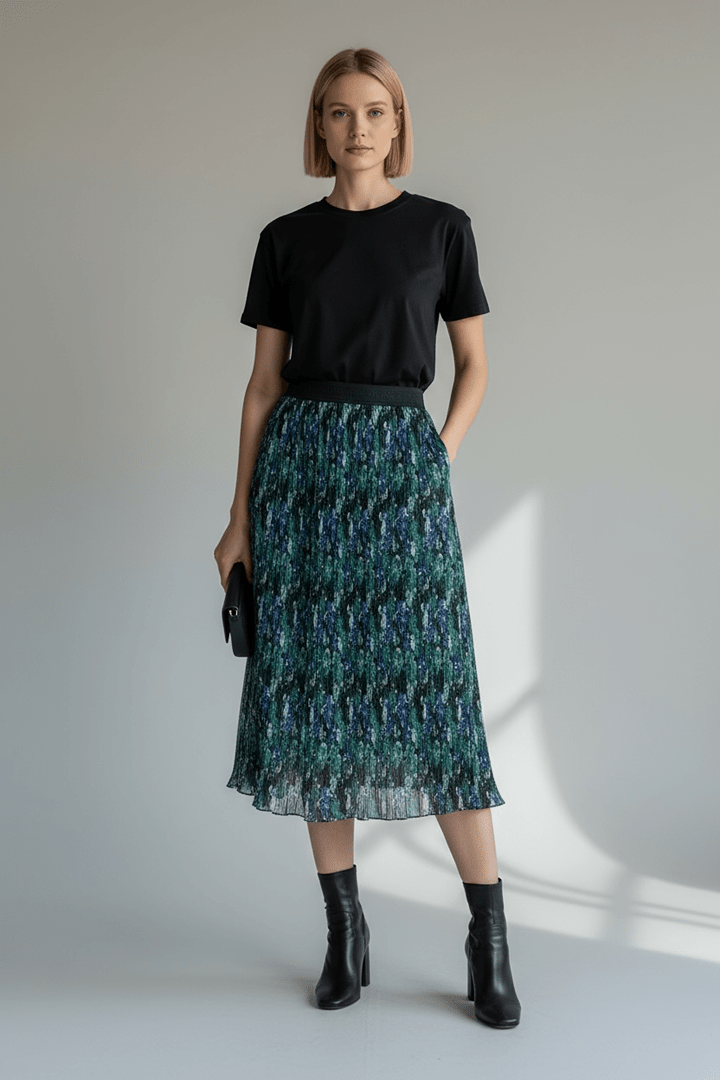 Jupe longue Le Temps des Cerises – S – Vert foncé – État : Excellent - BiWear