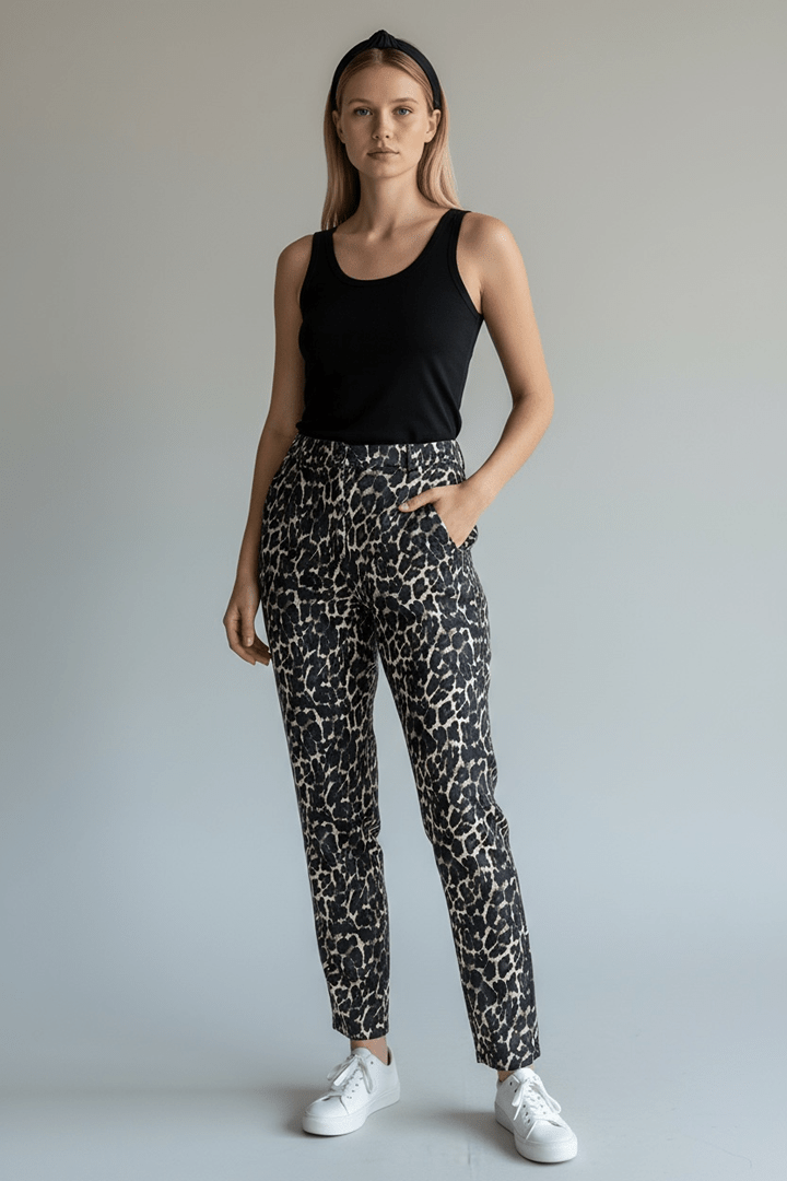 Pantalon droit Rinascimento – S – Noir/marron – État : Très bon - BiWear