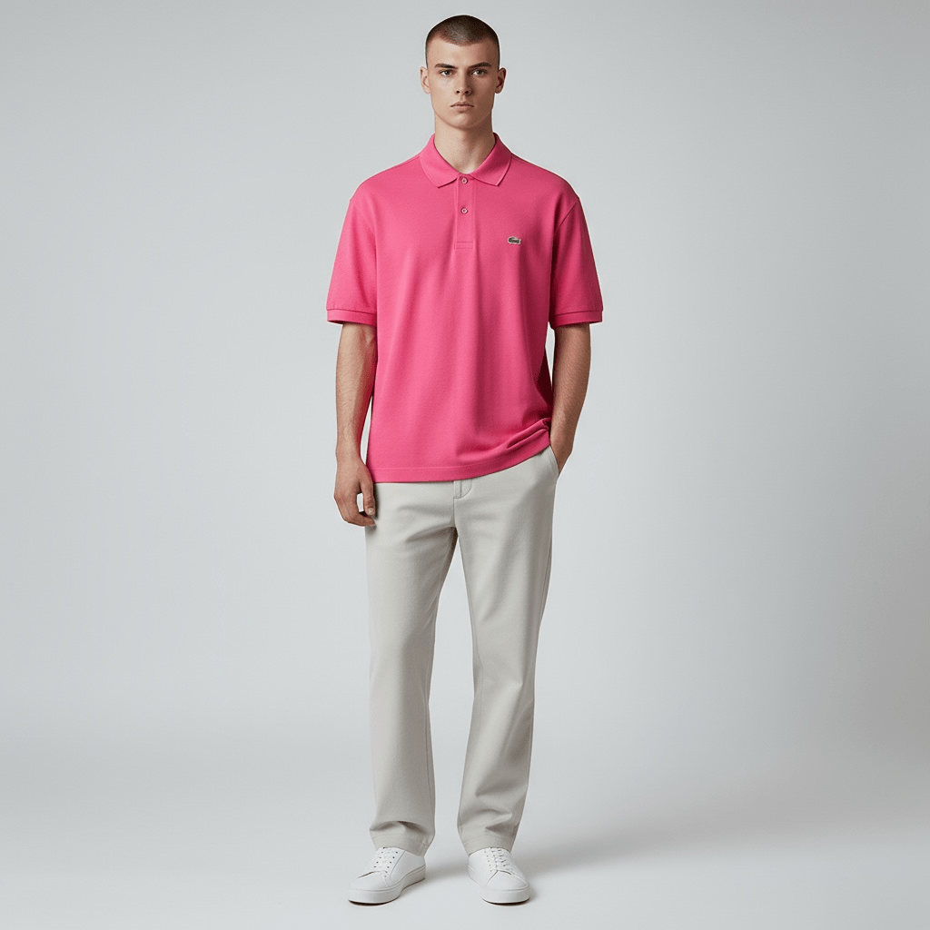 Polo Lacoste – M – Fuchsia – État : Excellent - BiWear