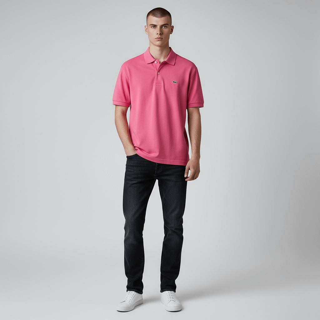 Polo Lacoste – M – Fuchsia – État : Excellent - BiWear