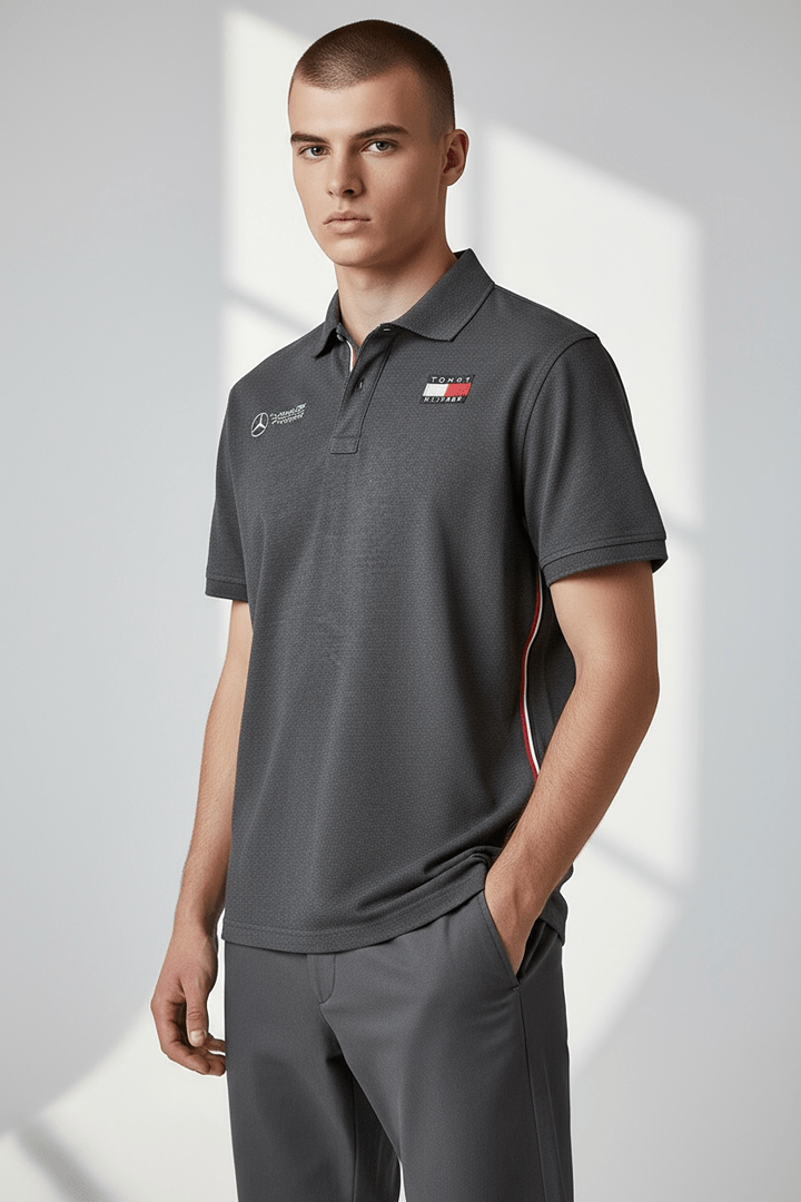 Polo Tommy Hilfiger – S – Gris – État : Très bon - BiWear