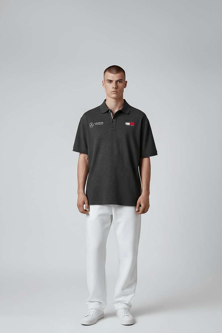 Polo Tommy Hilfiger – S – Gris – État : Très bon - BiWear