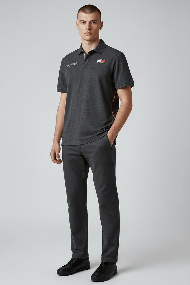 Polo Tommy Hilfiger – S – Gris – État : Très bon - BiWear