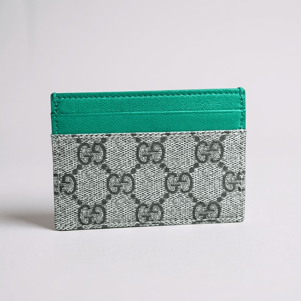 Porte - monnaie Gucci – Gris/vert – État : Neuf - BiWear