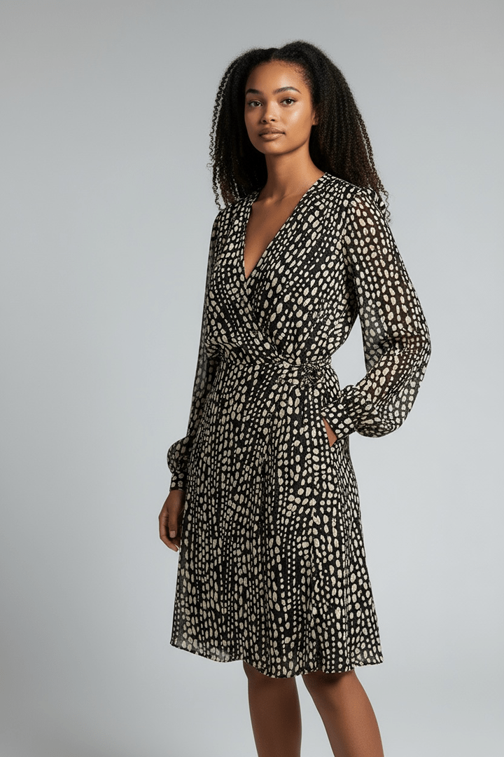 Robe casual Naf Naf – S – Noir/crème – État : Très bon - BiWear