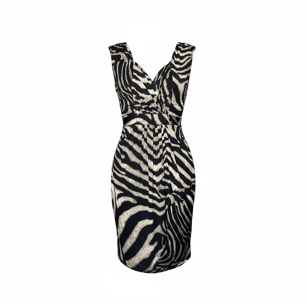 Robe midi Morgan – S – Noir/crème – État : Très bon - BiWear