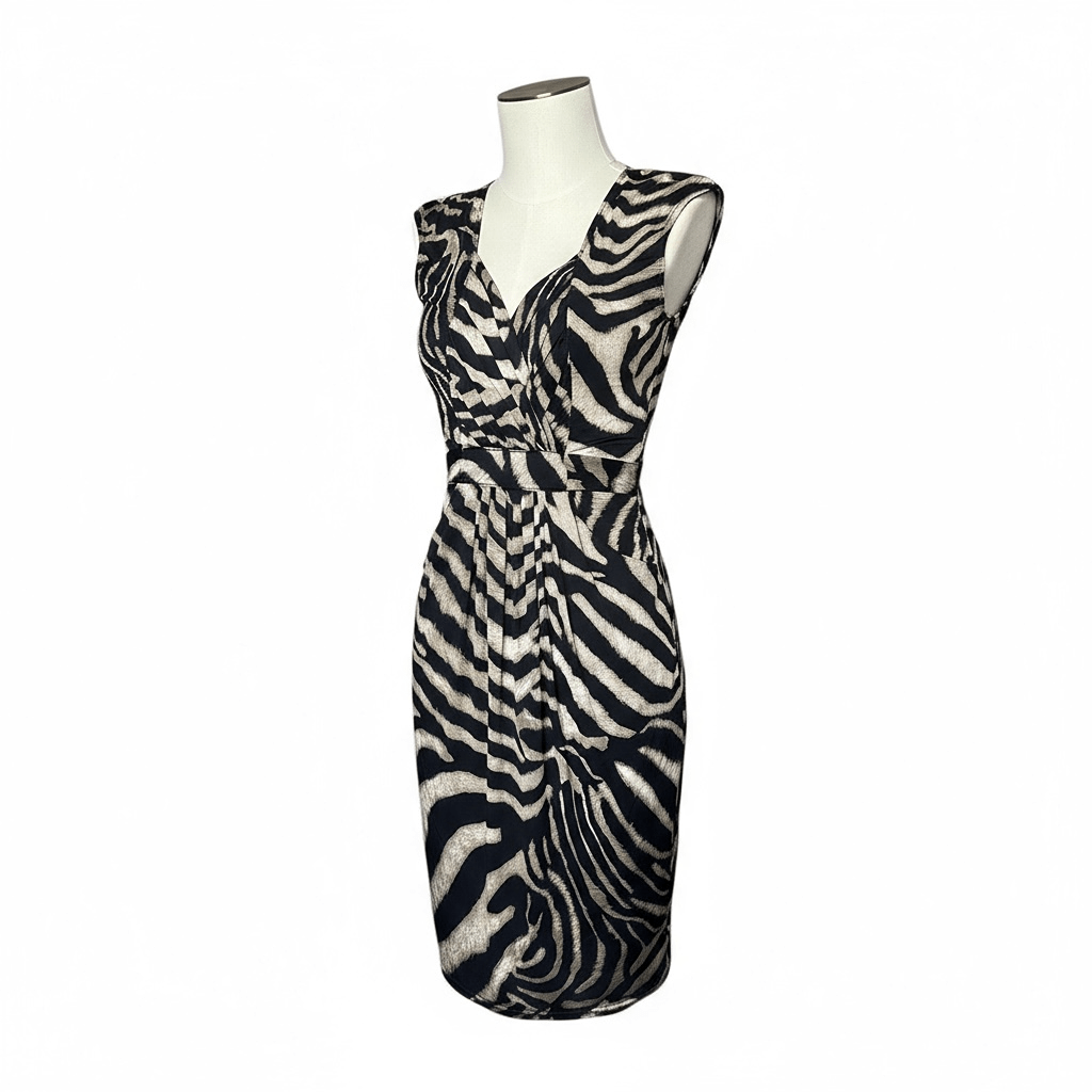 Robe midi Morgan – S – Noir/crème – État : Très bon - BiWear