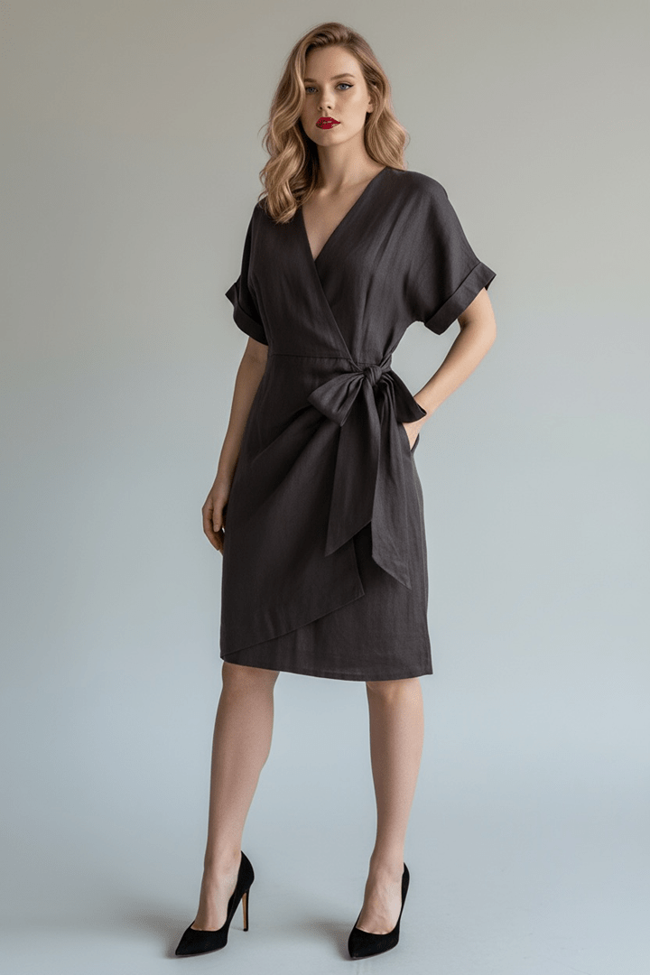 Robe midi & Other Stories – Xs – Gris anthracite – État : Neuf - BiWear