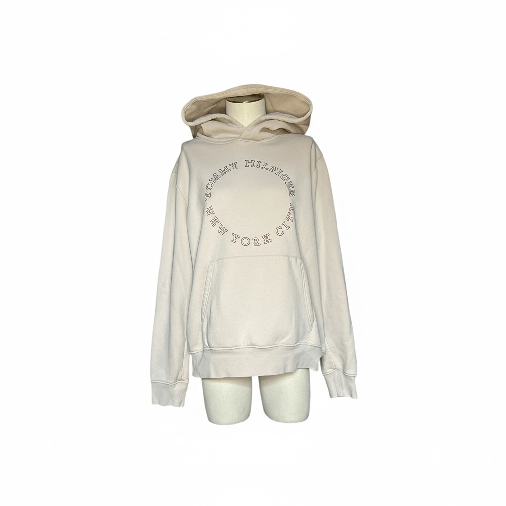 Sweat à capuche Tommy Hilfiger – Xl – Crème – État : Très bon - BiWear