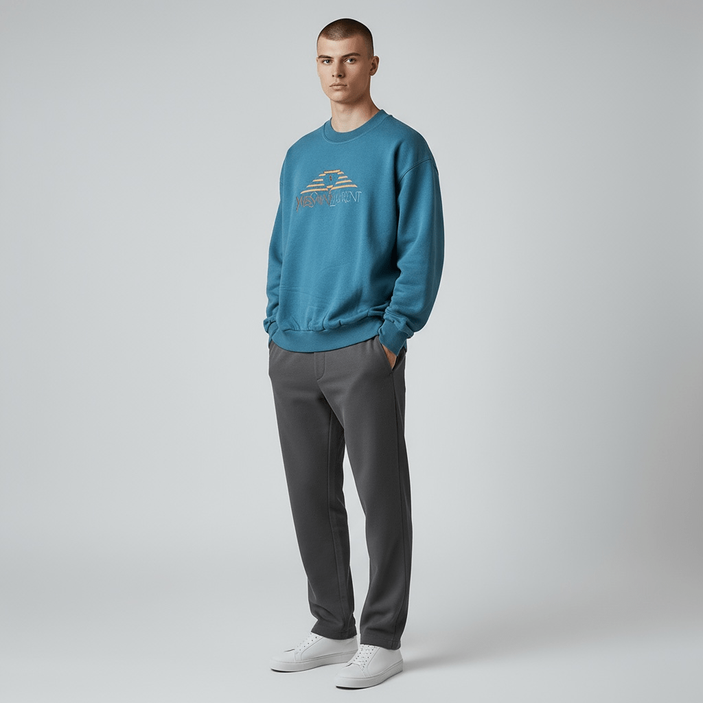 Sweats Yves Saint Laurent – M – Bleu – État : Très bon - BiWear