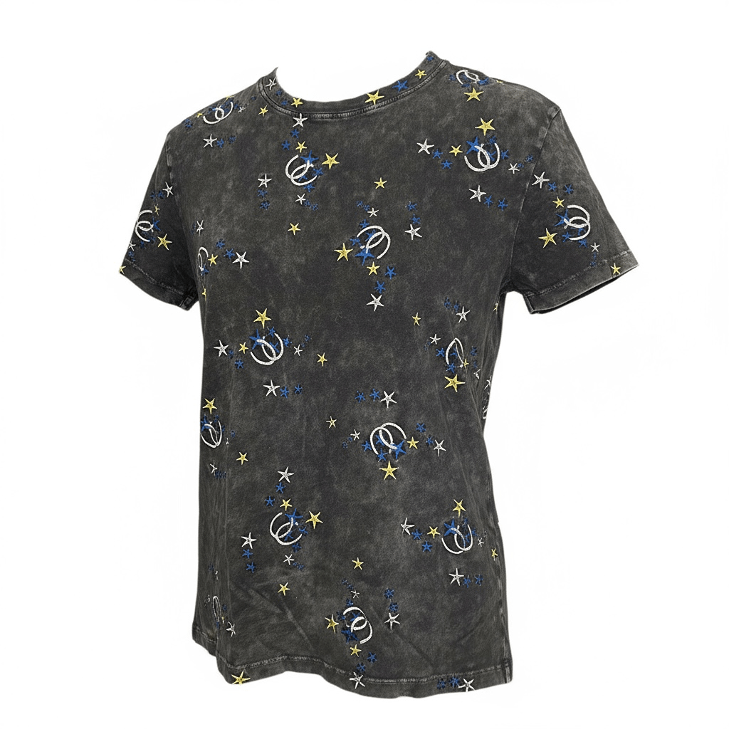 T-shirt Maje – S – Noir/gris – État : Excellent - BiWear