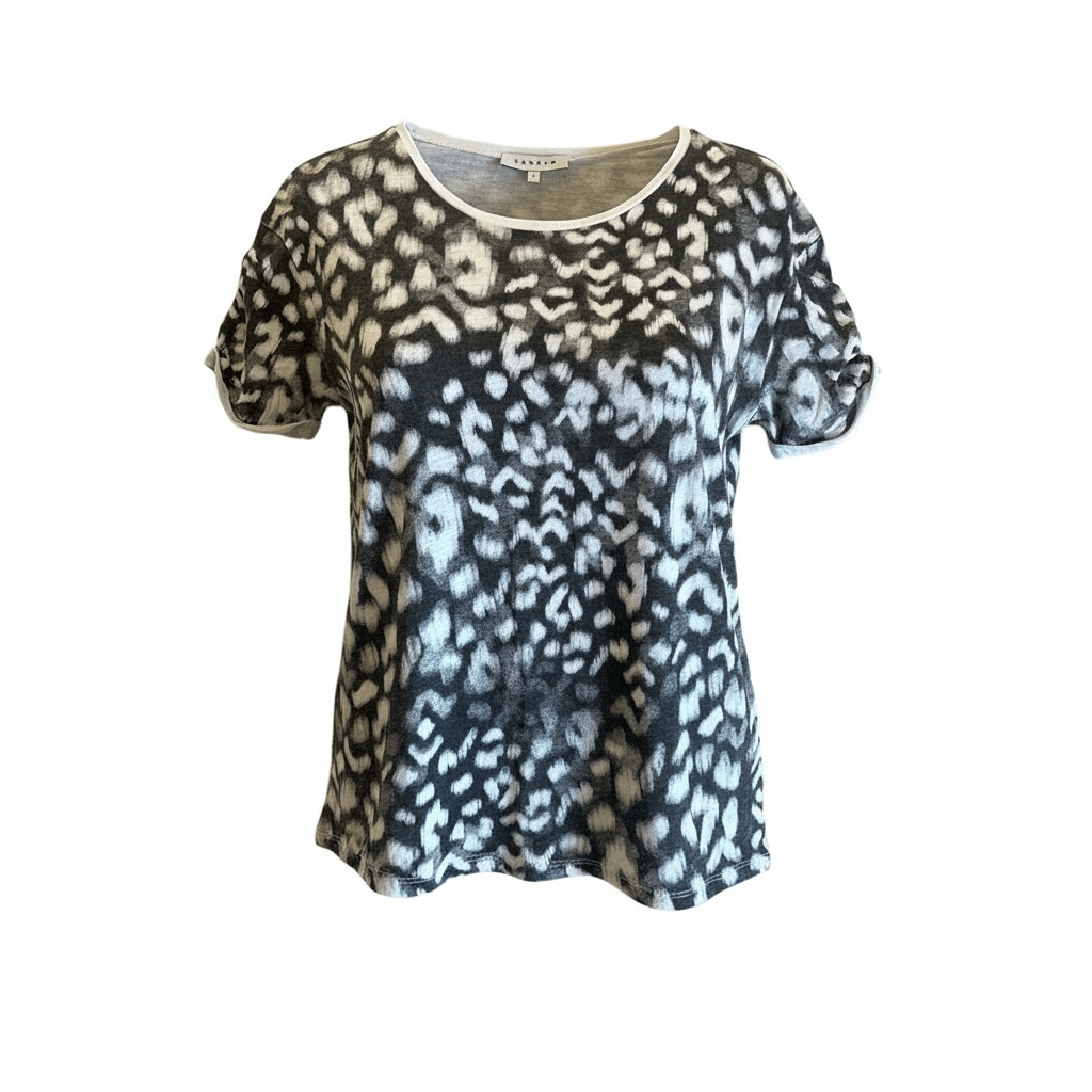 T-shirt Sandro – S – Noir et Blanc – État : Excellent - BiWear