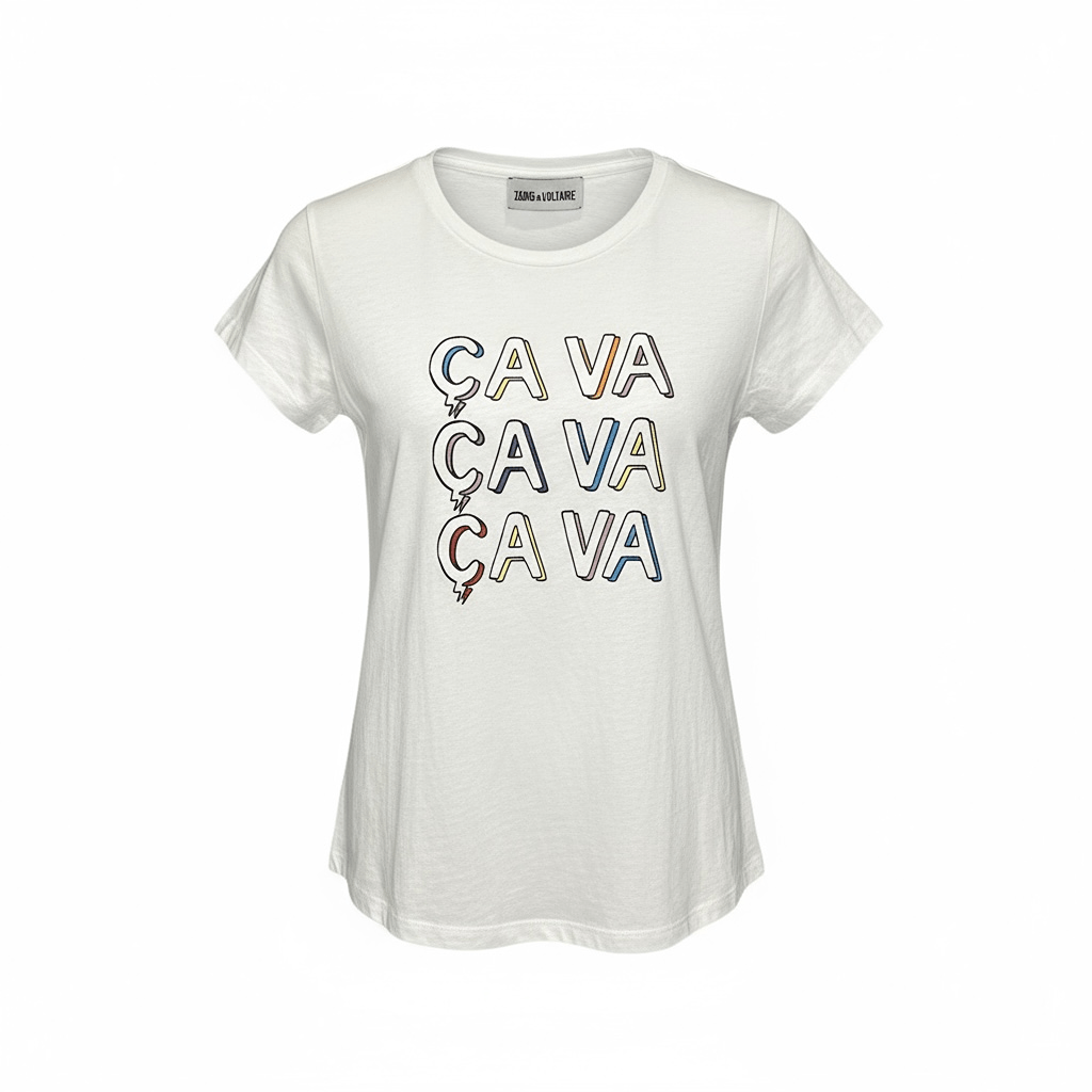 T-shirt Zadig & Voltaire – M – Blanc – État : Très bon - BiWear